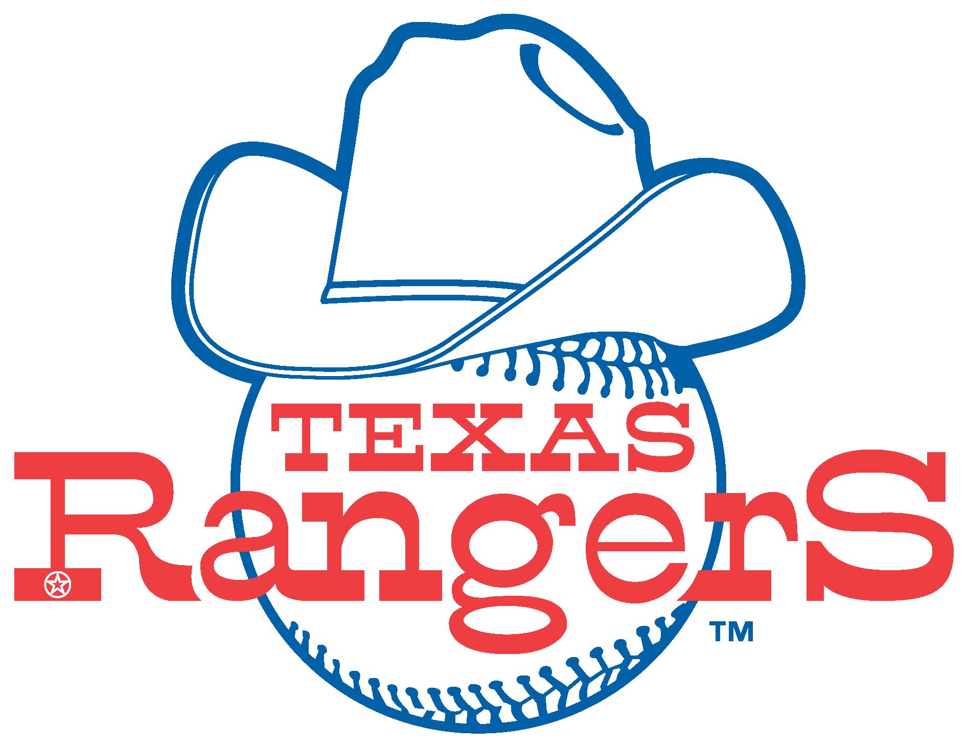 Texas Rangers Ball Logo Vector Logo